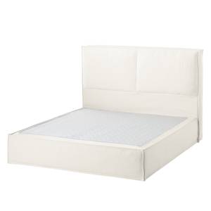 Premium boxspring KINX Katoen Kielo: Wit - 180 x 200cm - H2 zacht - 130cm