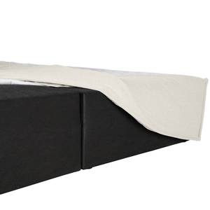 Premium Boxspringbett KINX Baumwollstoff Kielo: Weiß - 180 x 200cm - H2 - 130 cm