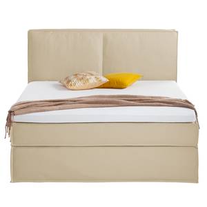 Lit boxspring Kinx Coton Kielo: Sable - 180 x 200cm - D2 souple - 130 cm