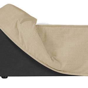 Premium Boxspringbett KINX Baumwollstoff Kielo: Sand - 180 x 200cm - H2 - 130 cm