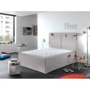 Lit boxspring Boxholm Lit Boxspring Aquarius - 140 x 200 - Gris clair - Gris lumineux - 140 x 200cm