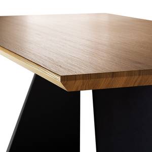 Eettafel Lexton metaal - wild eikenhouten look/zwart