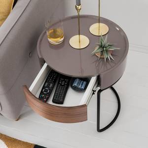 Tavolino Don Materiale a base di legno/metallo - marrone/nero