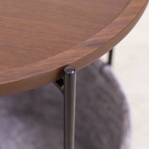 Tavolino Coba Materiale a base di legno/Metallo - Marrone/Grigio