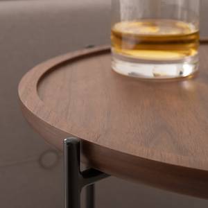 Tavolino Coba Materiale a base di legno/Metallo - Marrone/Grigio
