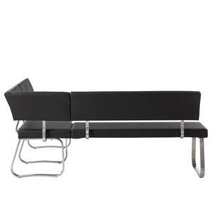 Banquette d'angle Marco Imitation cuir - Noir