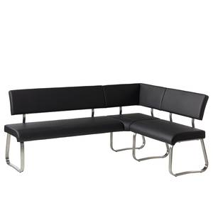 Banquette d'angle Marco Imitation cuir - Noir