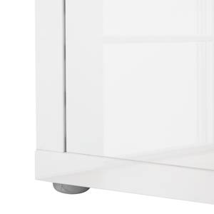 Buffet Elmont Blanc brillant - Hauteur : 73 cm