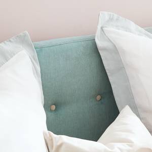 Letto imbottito Klink V Microfibra - Menta/Sabbia - 140 x 200cm