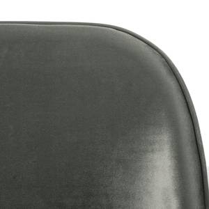 Banquette Jacklin Velours / Métal - Noir - Gris