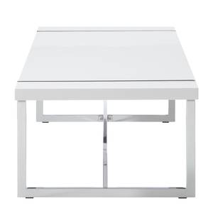 Table basse Leira Blanc brillant / Chrome