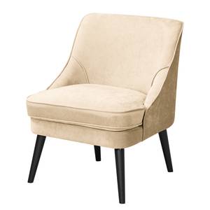 Fauteuil Caplong Crème - Zwart