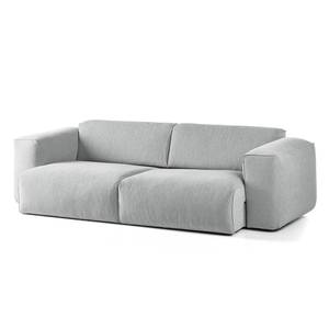 Sofa Hudson VII (3-Sitzer) Strukturstoff - Webstoff Saia: Hellgrau