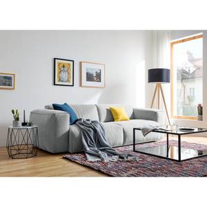 Sofa Hudson VII (3-Sitzer) Strukturstoff - Webstoff Saia: Hellgrau