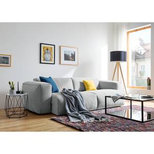 Sofa Hudson VII (3-Sitzer) Strukturstoff - Webstoff Saia: Hellgrau