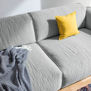 Sofa Hudson VII (3-Sitzer) Strukturstoff - Webstoff Saia: Hellgrau