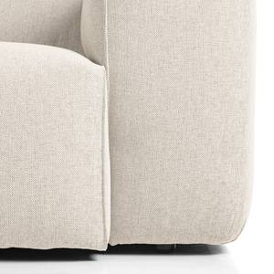 Ecksofa HUDSON 1,5-Sitzer mit Longchair Webstoff Saia: Beige - Longchair davorstehend links