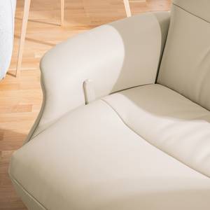 Fauteuil relax Anderson II Cuir véritable Neka : Cachemire - Chrome brillant - Couvert