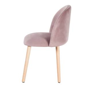 Gestoffeerde stoel Talvik Massief beukenhout/fluweel - beukenhout - Oud pink