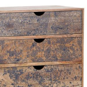 Sideboard Pailo Mango massiv / Metall - Mango / Blau