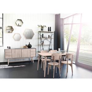 Sideboard Karis Mango massiv - Grau / Mango