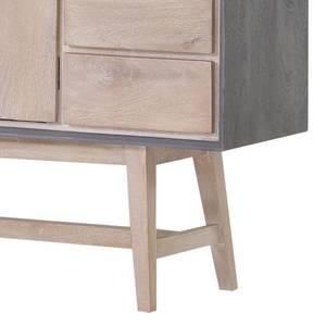 Dressoir Karis massief mangohout - grijs/mangohout