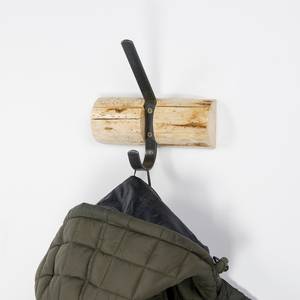 Wandkapstok Bloxom massief grenenhout/metaal - Den - Breedte: 20 cm