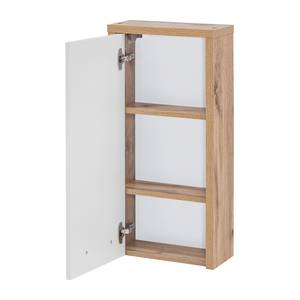 Hängeschrank Soko Braun - Weiß - Holzwerkstoff - 216 x 73 x 16 cm