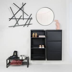 Wandgarderobe Cerilla III Metall - Schwarz