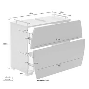 Meuble sous vasque Sunny Basalte