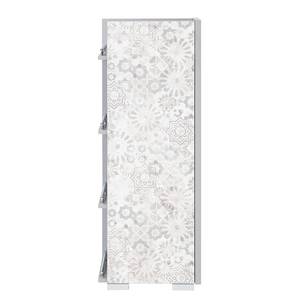 Armoire midi Benni Gris clair / Blanc