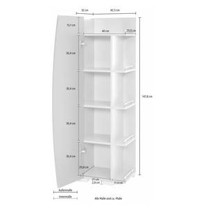 Armoire colonne Sunny Basalte