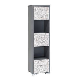 Armoire colonne Levi Gris clair / Blanc