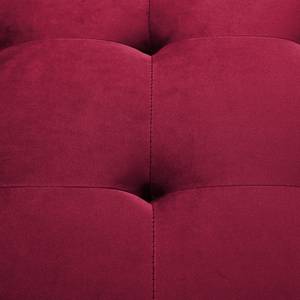 Chaise longue Tavani (met slaapfunctie) fluweel - Velours Jila: Bordeaux