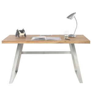Schreibtisch Aleg Eiche massiv / Metall - Asteiche