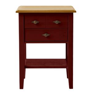 Wandtafel Bergen I massief grenenhout - Rood grenenhout/Loogkleurig grenenhout - Breedte: 58 cm