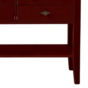 Console Bergen I Pin massif - Pin rouge / Pin coloris lessivé - Largeur : 102 cm