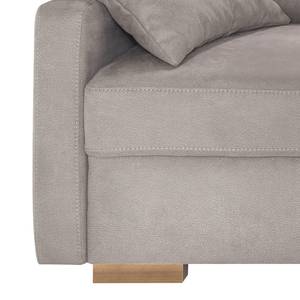 Canapé convertible boxspring Runcorn Aspect cuir vieilli - Beige chaud