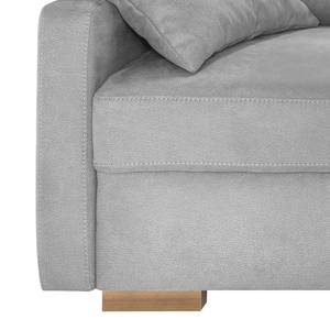 Boxspring-Schlafsofa Runcorn Antiklederlook - Platin