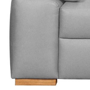 Boxspring-Schlafsofa Mandeville Antiklederlook - Platin