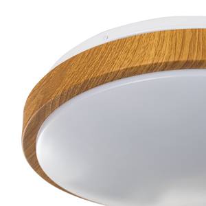 LED-plafondlamp Kotka Wit - Plastic - Massief hout - Hoogte: 9 cm
