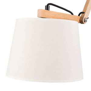 Wandlamp Rapola Wit - Textiel - Hout - 94 x 37 x 25 cm