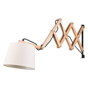 Wandlamp Rapola Wit - Textiel - Hout - 94 x 37 x 25 cm