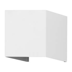 LED-Wandleuchte Cube Aluminium - 1-flammig - Weiß