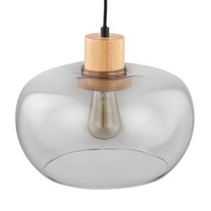 Hanglamp Illo Glas - Massief hout - Hoogte: 25 cm