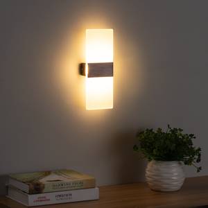 LED-Wandleuchte Annula Weiß - Metall - Kunststoff - 27 x 10 x 4.2 cm