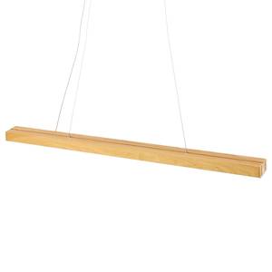 LED-hanglamp Tirva Bruin - Plastic - Massief hout - 130 x 130 x 7 cm
