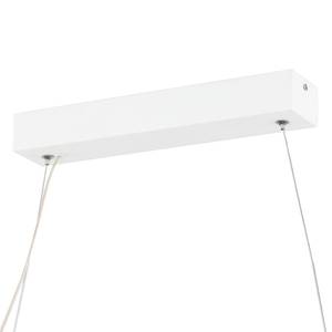 LED-Pendelleuchte Tirva Braun - Kunststoff - Massivholz - 130 x 130 x 7 cm