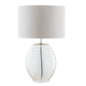 Lampe Brighton Tissu mélangé / Verre de sécurité - 1 ampoule