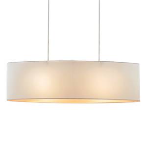 Hanglamp Son Textielmix/ijzer - 2 lichtbronnen - Grijs / Wit